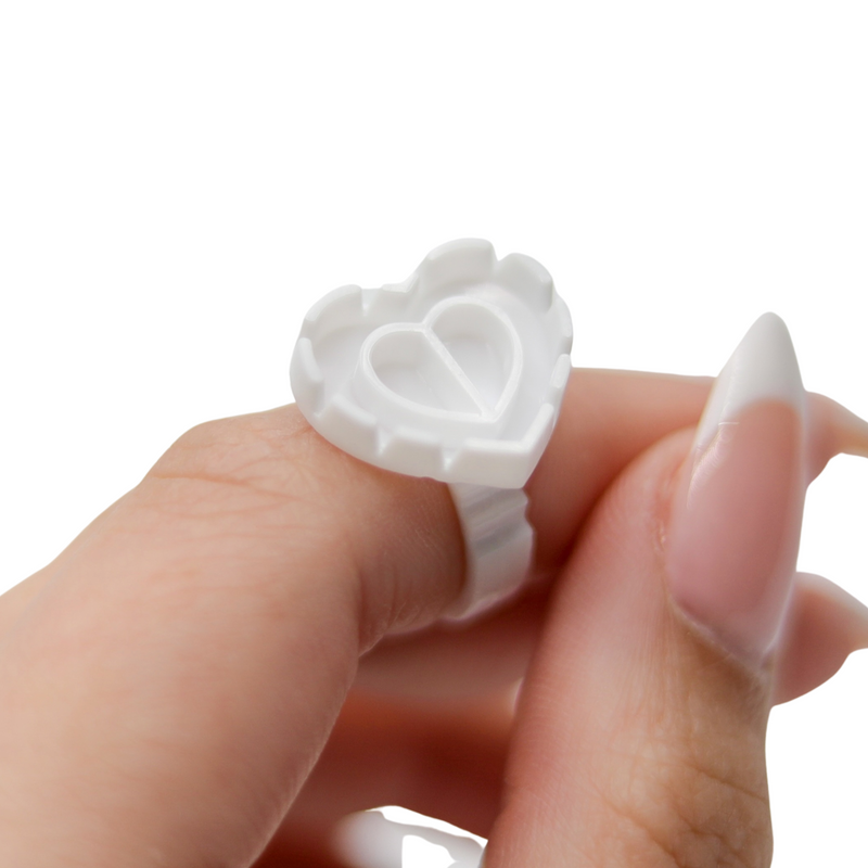 Heart Glue Rings